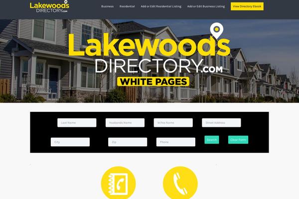Listify theme site design template sample
