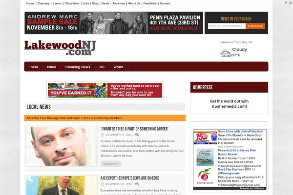 avenue theme site design template sample