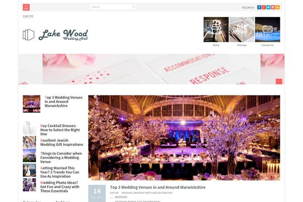 Second Touch theme site design template sample