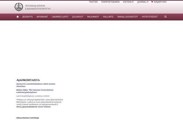lakimiesyhdistys.fi site used Sly