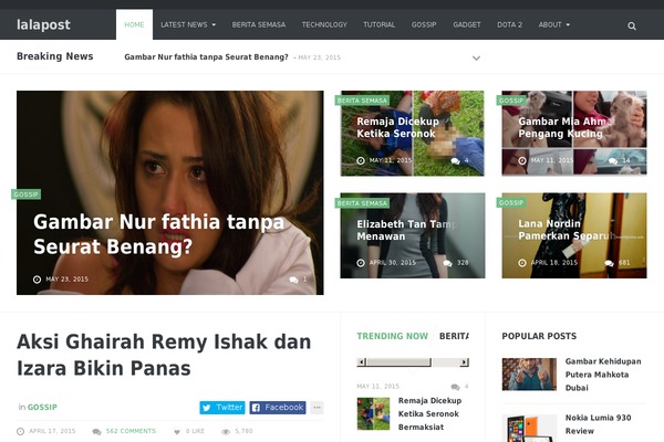 Site using Facebook Popup Like Box plugin