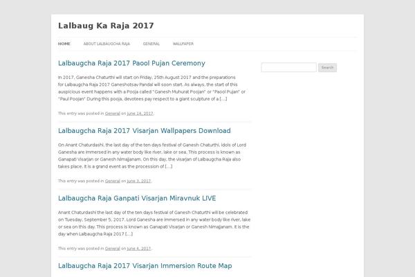 lalbaugkaraja.com site used Twenty Twelve