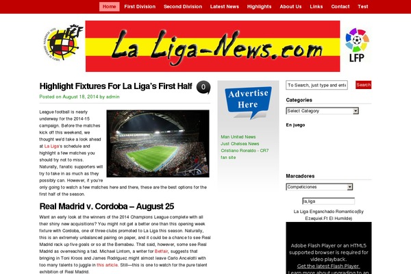 vita theme site design template sample