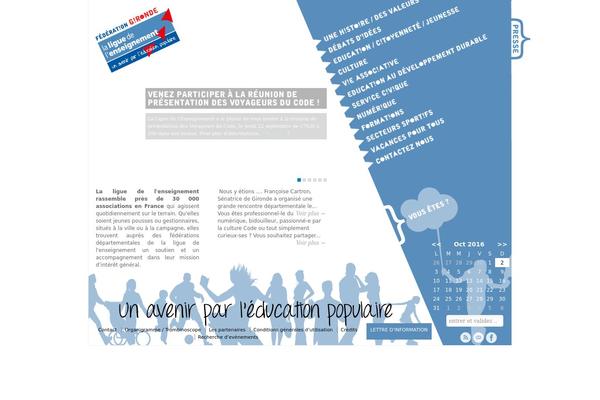 laligue33.org site used Oeuvrelaique