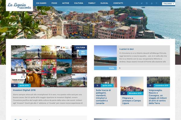 Blog theme site design template sample