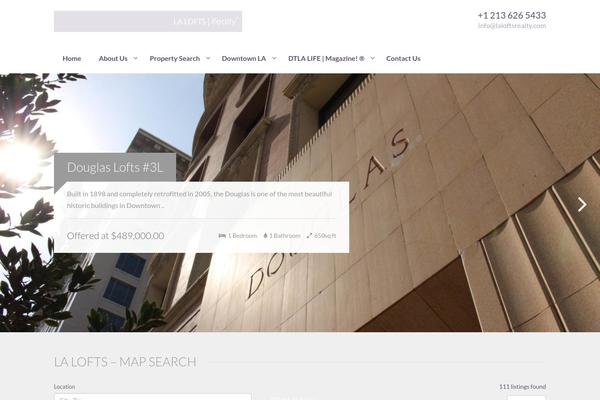 Realty theme site design template sample