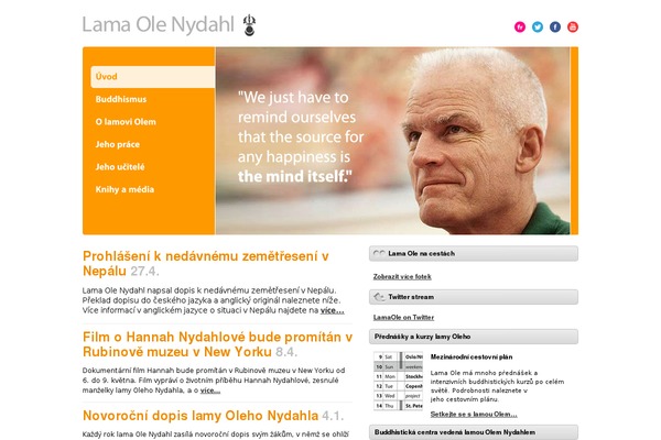 lama-ole-nydahl.cz site used Lon