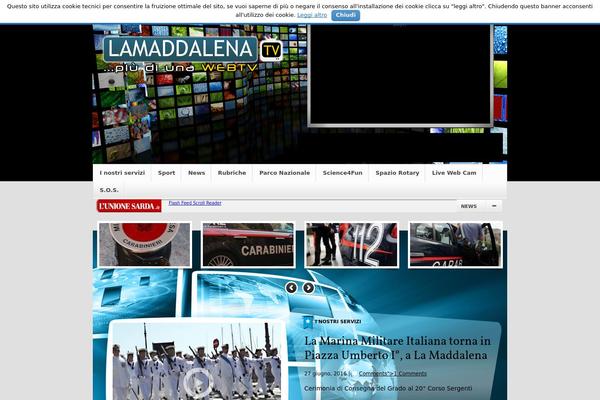 Vlog theme site design template sample
