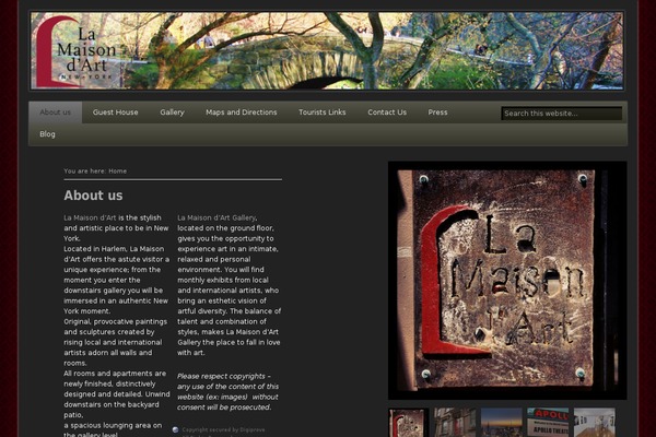 Site using Global Flash Gallery plugin