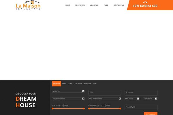 Site using Essential-real-estate plugin