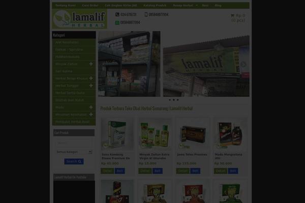 Minimarket theme site design template sample