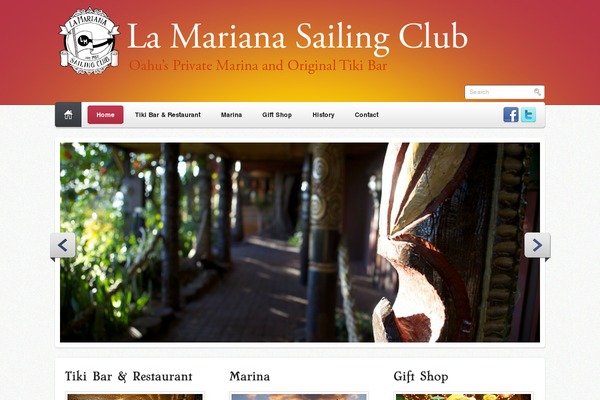 Paradise theme site design template sample