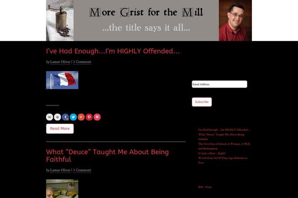 lamaroliver.com site used Tribe Theme
