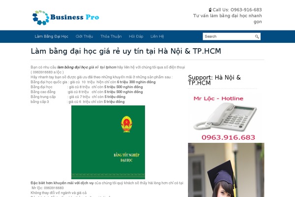 Business Pro theme site design template sample