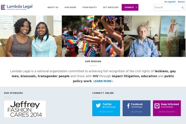 lambdalegal.org site used Mosaic-sections-theme