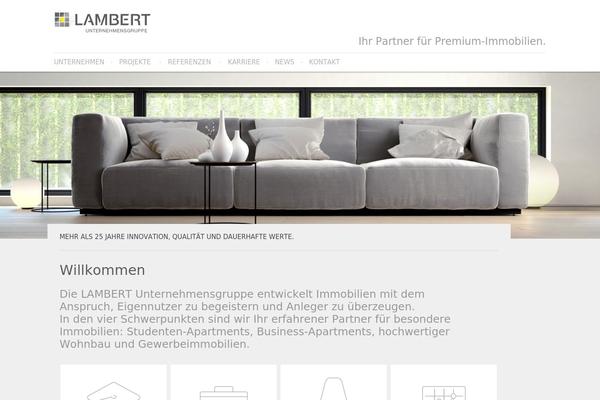 Lambert theme site design template sample
