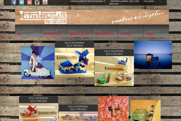 Radial theme site design template sample