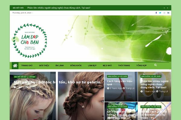 Ample Magazine theme site design template sample