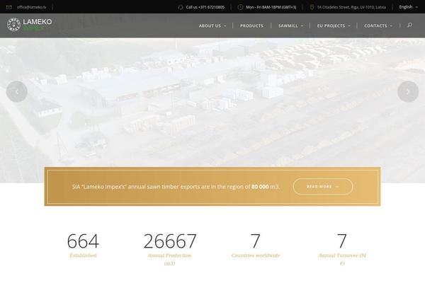 Ratio theme site design template sample