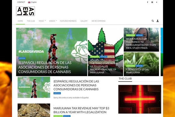 Curated theme site design template sample