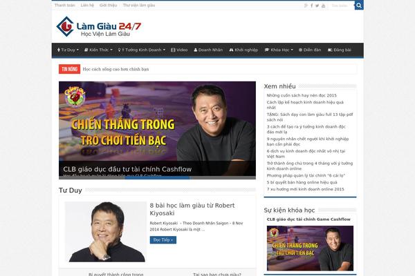 Sahifa theme site design template sample