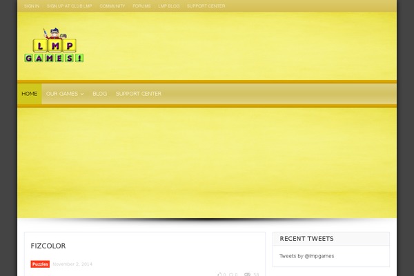 Gameleon theme site design template sample