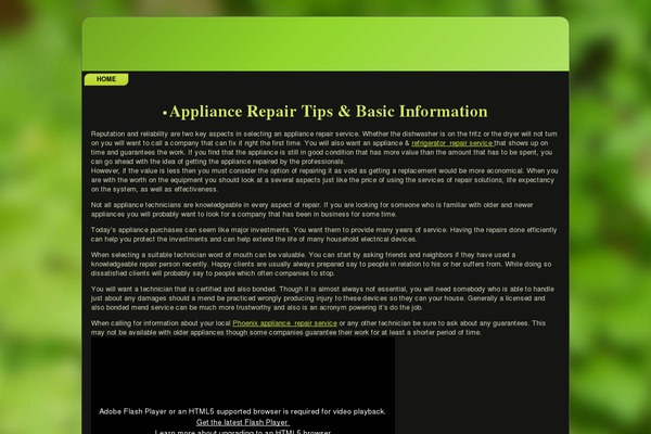 Forest theme site design template sample
