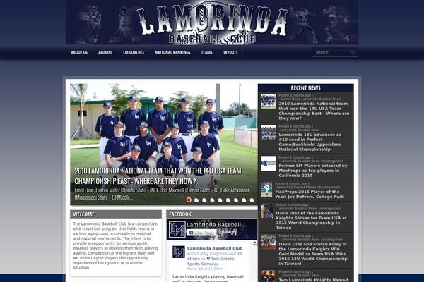 Gameday theme site design template sample