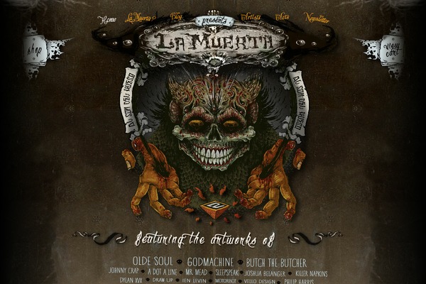 lamuerta.mx site used Carnivale