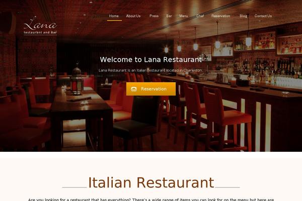 Linguini theme site design template sample