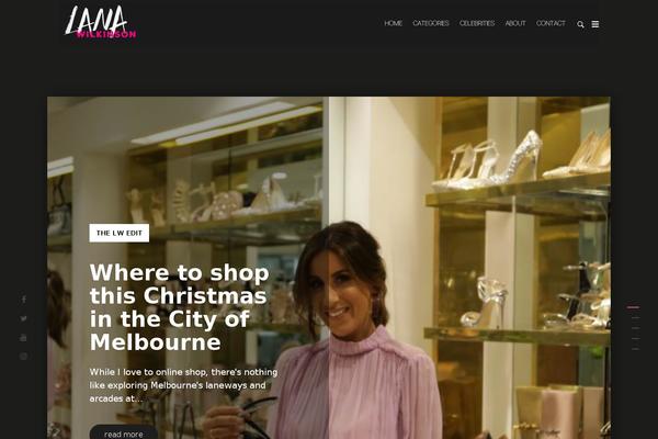 Tana theme site design template sample