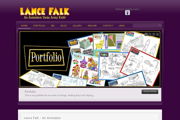 lancefalk.com site used Concept-x