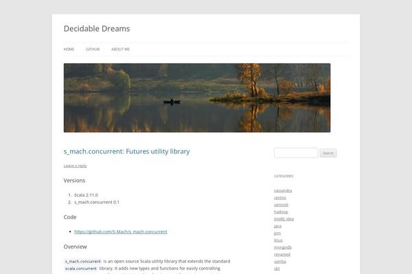 Twenty Twelve theme site design template sample