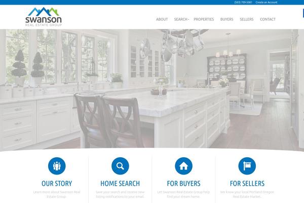 Roots theme site design template sample