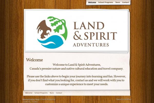 Adventure Journal theme site design template sample
