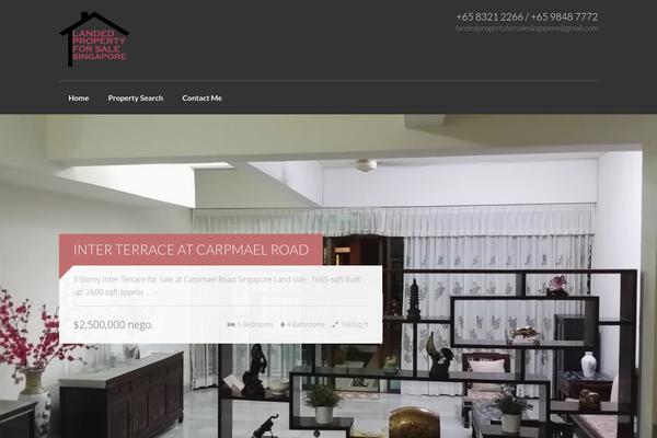 Realty theme site design template sample