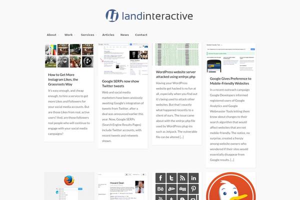 Portfolio theme site design template sample