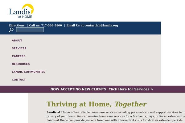 landisathome.org site used Landiscommunities