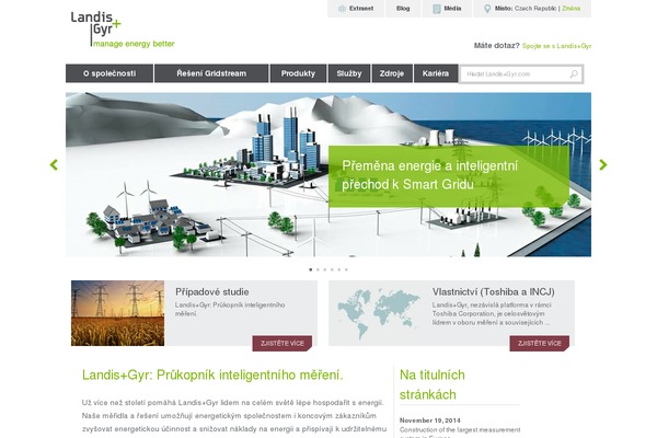 Landis theme site design template sample