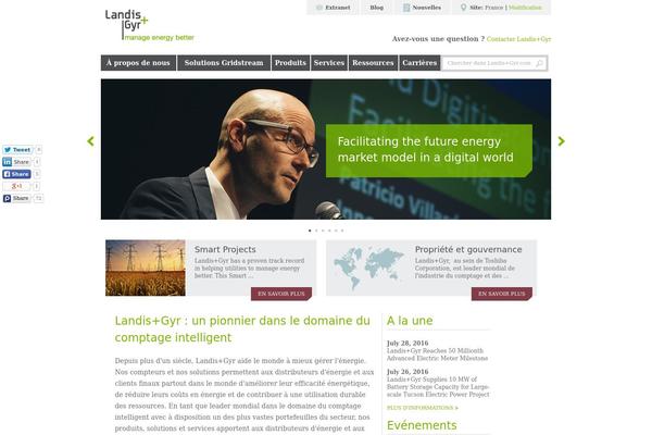 Landis theme site design template sample
