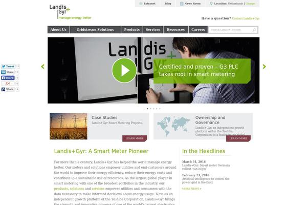 Landis theme site design template sample