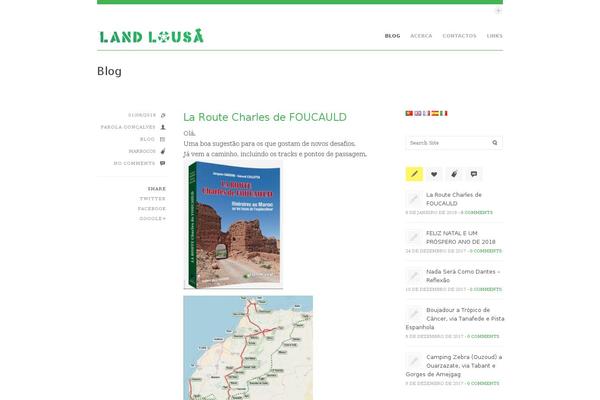 Slate theme site design template sample