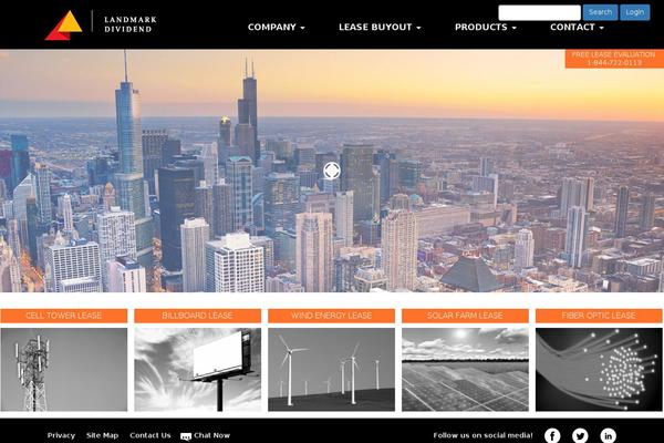Landmark theme site design template sample