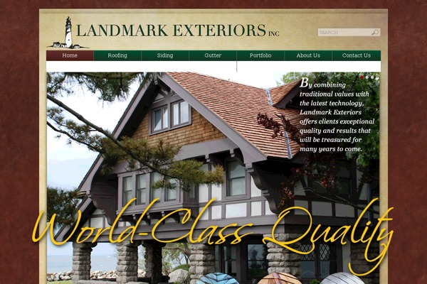 Landmark theme site design template sample