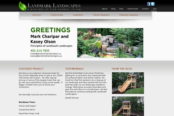 landmarklandscapes.us site used Landmark