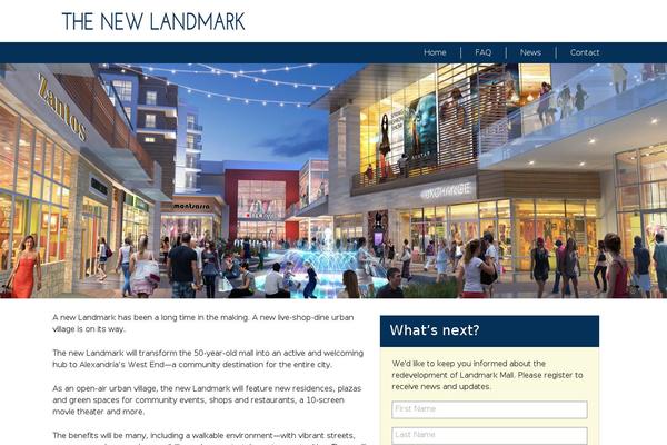 Landmark theme site design template sample