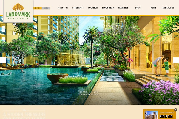 Landmark theme site design template sample