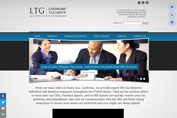 Landmark theme site design template sample