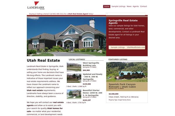 RealEstate theme site design template sample
