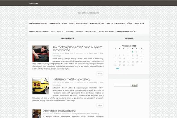 Default theme site design template sample